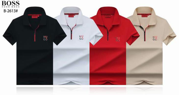 Picture of Hugo Boss Polo Shirts Short _SKUHugoM-3XL25wx1727012